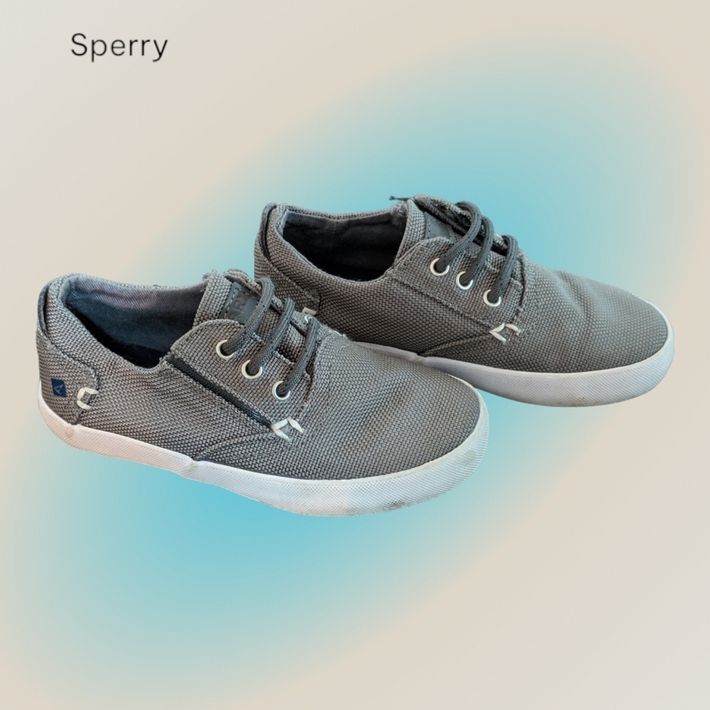 SPERRY Toddler Boys' Bodie Jr. Boat Shoes grey size 8.5